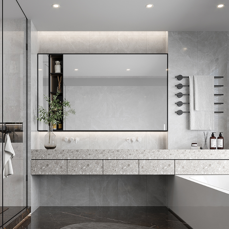 宏宇陶瓷 卫生间地砖通体大理石瓷砖 400*800地板砖厨卫阳台浴室墙砖