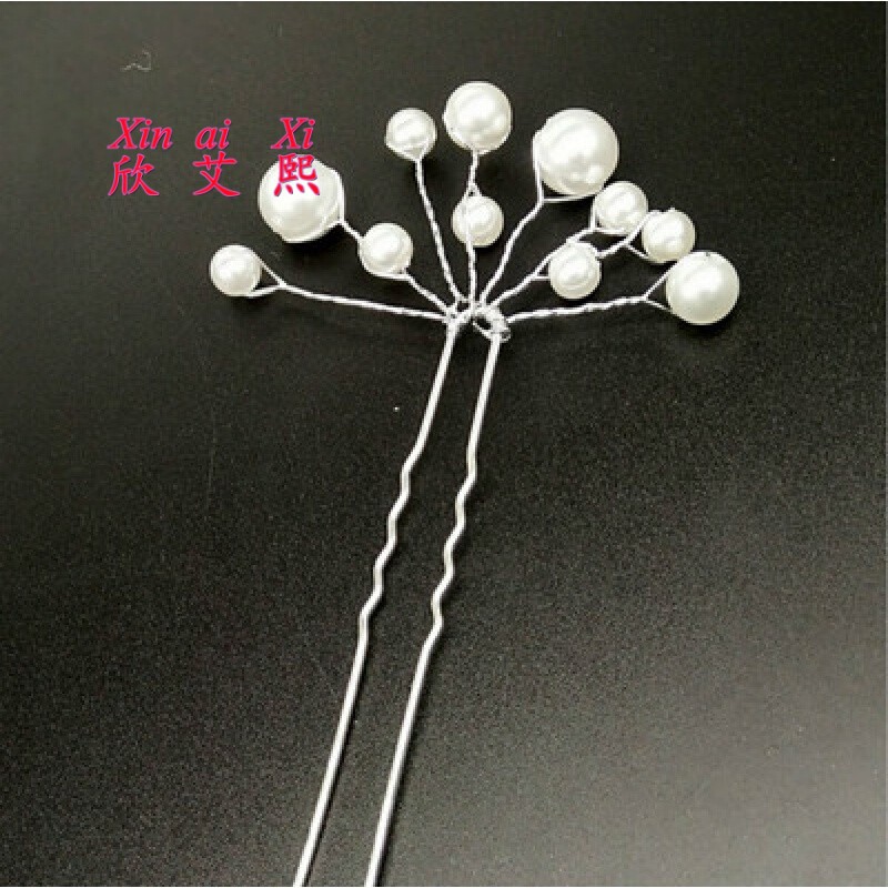 发夹 发簪 白色 满天星白色