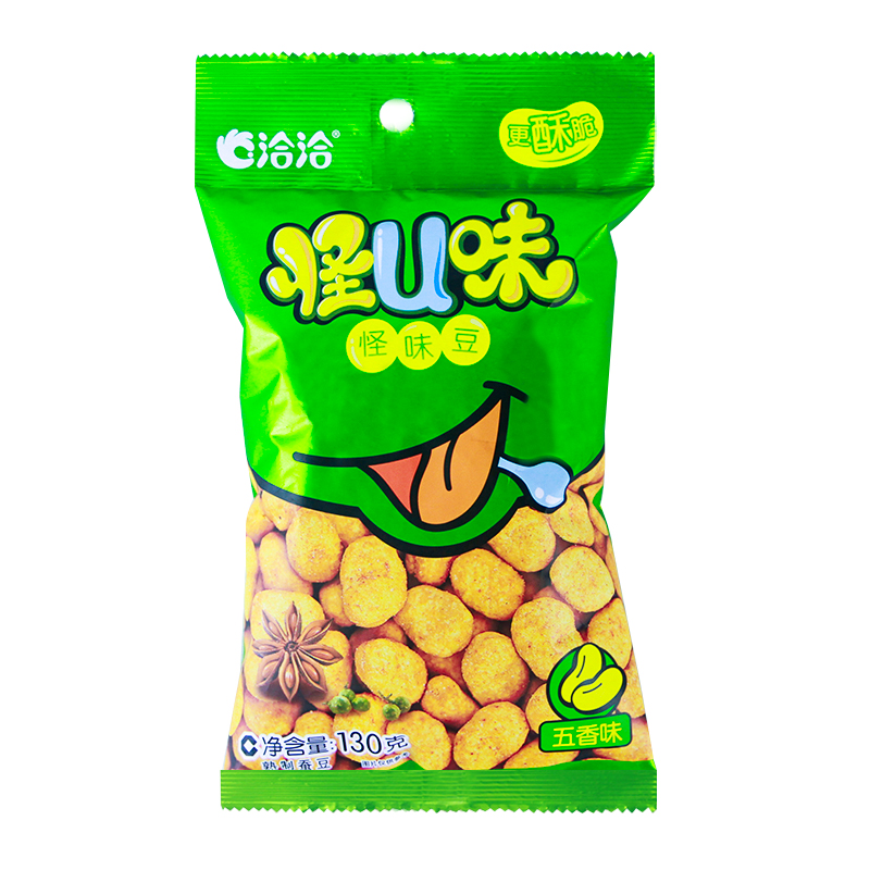 洽洽 怪味豆蚕豆130g袋五香麻辣蟹黄味混合口味恰恰休闲怀久零食炒货