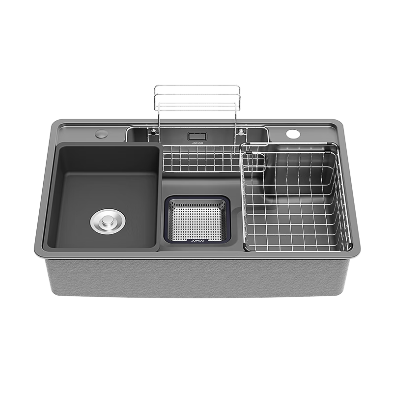 ������JOMOO��ˮ�����׿��δ󵥲۷�������ϴ����һ����304�����̨���� ǹ�ҡ�75*48����������ͷ