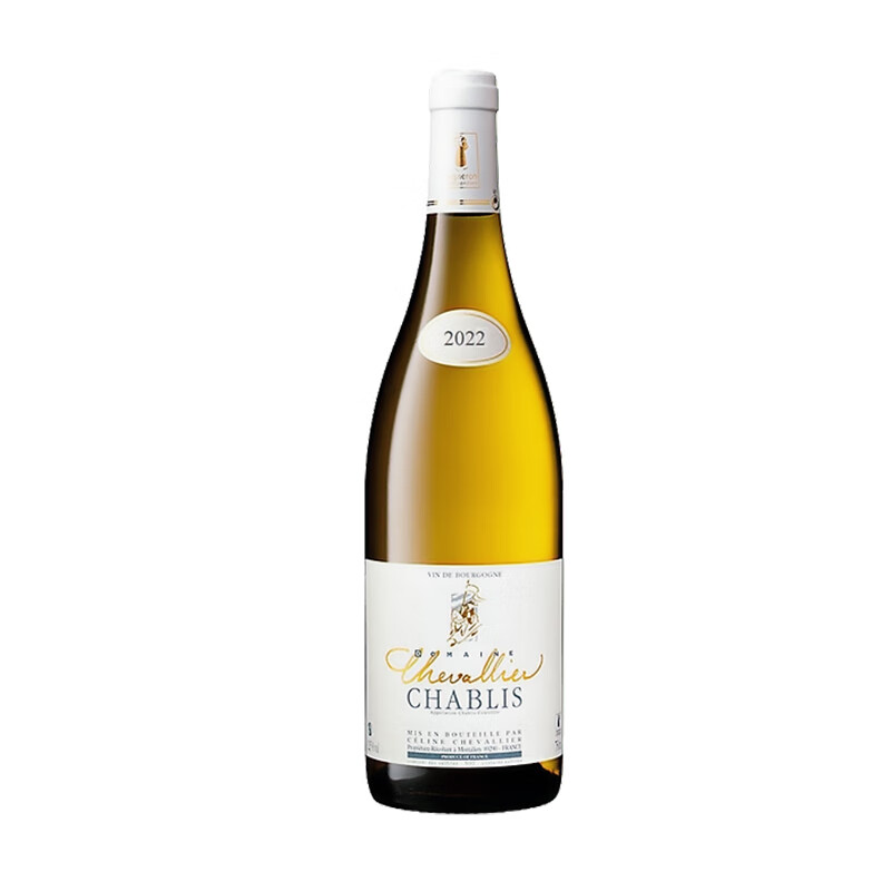chevallier谢瓦利埃夏布利干白葡萄酒aop霞多丽单酿勃艮第夏布利原瓶