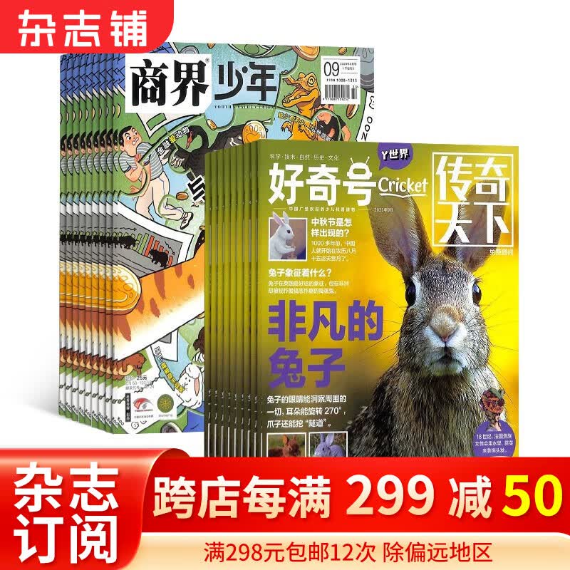 2024年1月起订阅 商界少年杂志铺组合自选 1年共12期 阳光少年报/好奇号/万物/历史喵/问天少年/博物/奇点科学  /少年新知 商界少年+好奇号 24年1月起订属于什么档次？