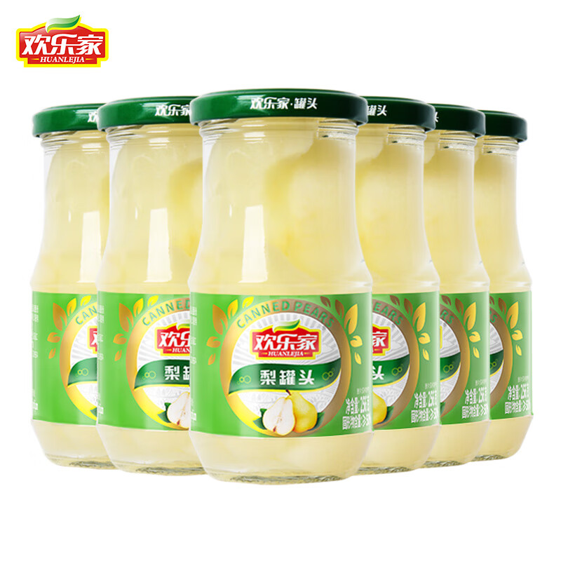 欢乐家新鲜雪梨罐头256g*6瓶 25.9元 - 86线报