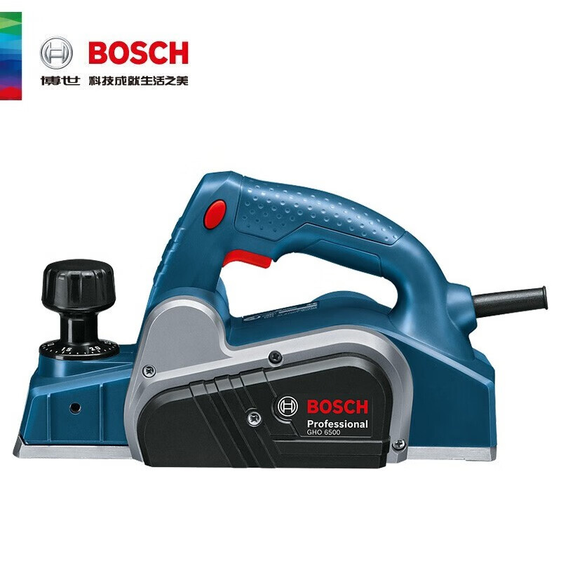 博世（BOSCH）電刨GHO6500/GHO10-82多功能木工刨子壓刨機(jī)手電刨木工電動(dòng)工具 博世電刨GHO 6500【650W】