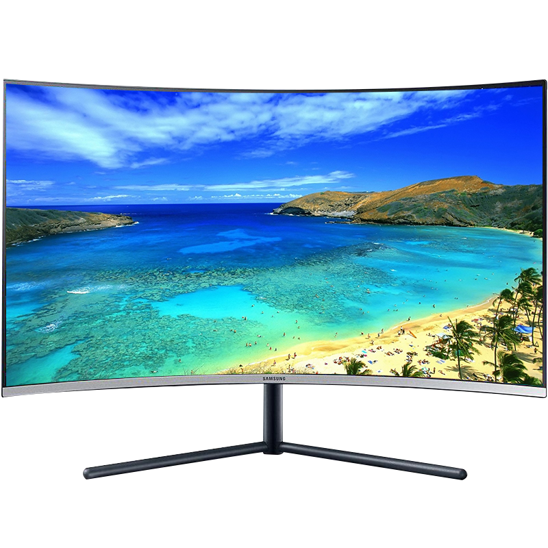 三星（SAMSUNG） 4K曲面显示器31.5英寸1500R 10.7亿色窄边框 低蓝光不闪电脑液晶 U32R590CWC（HDMI+DP）