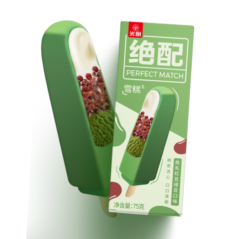 【光明炼乳】红豆绿豆冰淇淋价格走势及口感评测|查询冰淇淋价格最低