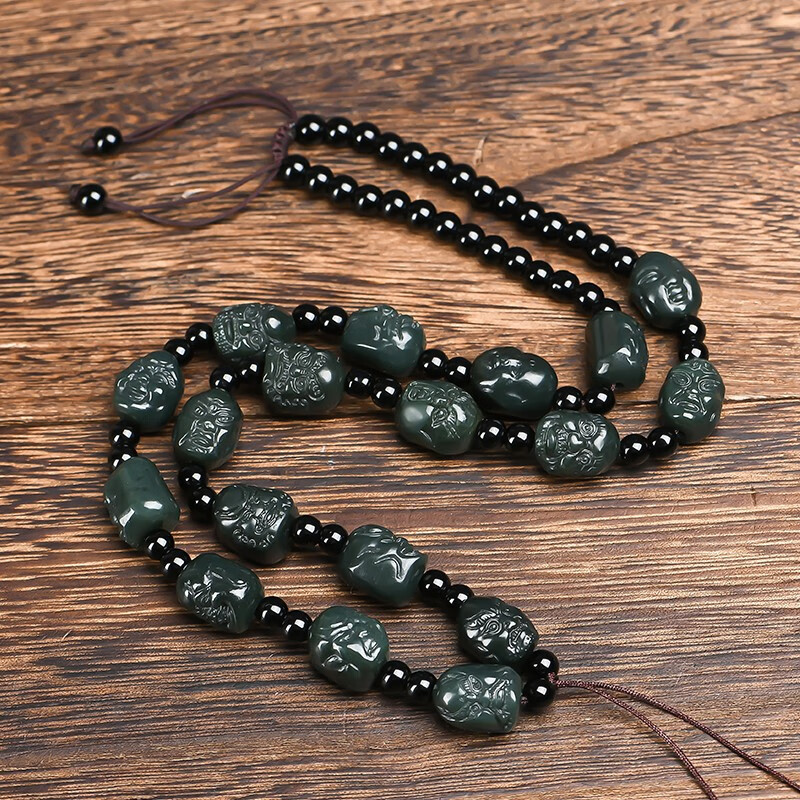 仙玉瑶 新疆和田玉玉项链玉挂绳 男女士款挂绳项链 款一{十八罗汉}怎么样,好用不?