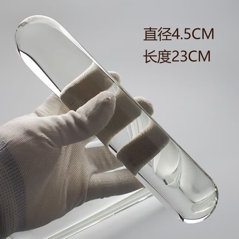 马应龙水晶棒女性专用情趣性用品用自慰器透明水晶玻璃按摩棒成人医用