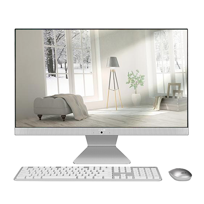 华硕(ASUS) 猎鹰V4 23.8英寸一体机台式电脑(十一代i3-1115G4 8G 256G固态 WIFI蓝牙 全高清 上门售后)白