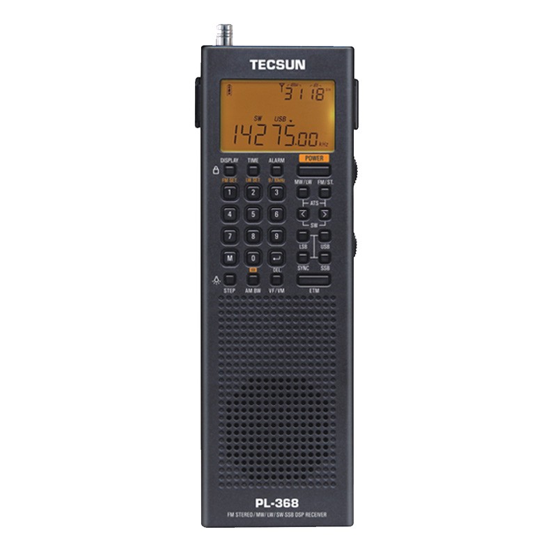 德生（Tecsun） PL-368全波段数字解调DSP/单边带SSB接收/立体声收音机 黑色 标配