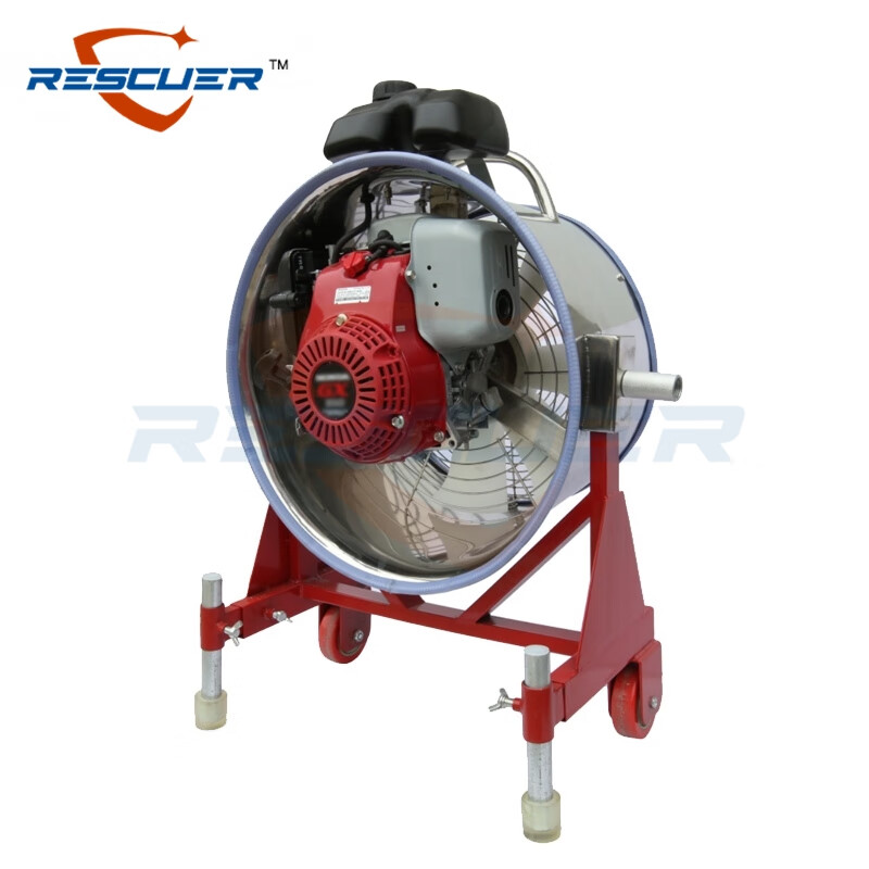 救援用鼓风机 消防救生气垫用简易不锈钢筒 正压式排烟机(本田gx100
