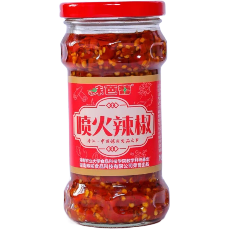 味芭蕾喷火辣椒野山椒火培鱼香辣鸡丁外婆菜 喷火辣椒 280g*1瓶