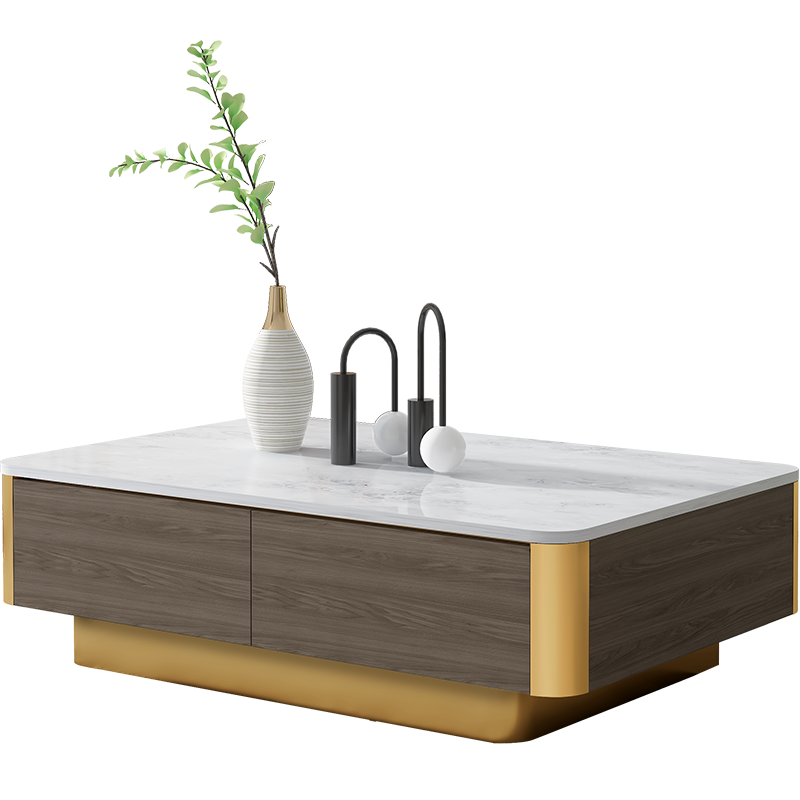 天坛家具 伸缩电视柜 小户型影视柜后现代轻奢客厅意式极简储物柜 茶几