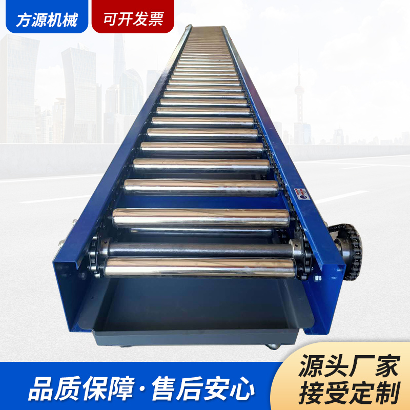 惠利得定制适用无动力不锈钢动力滚筒输送机重型滚轴线托辊输送线分拣