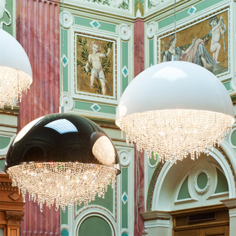 觅心意大利米兰设计师轻奢水晶吊灯创意卧室书房餐厅样板房展厅客厅灯