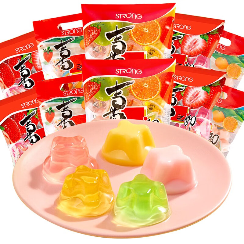 喜之郎果冻 吸吸果冻水果味休闲零食小吃婚庆糖果 苹果味90g*1袋