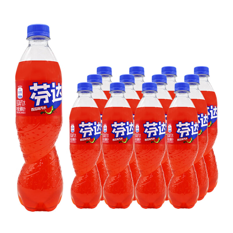 芬达西瓜味汽水 500ml*12瓶整箱 芬达西瓜味500ml*12瓶