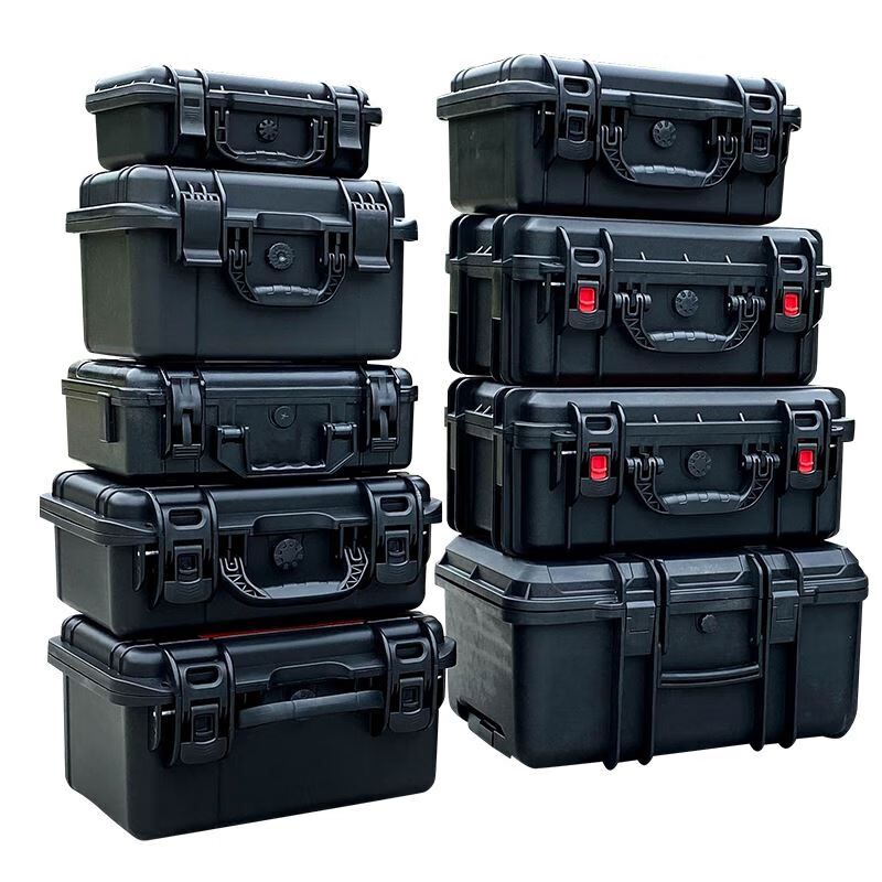 动力拉杆塑料安全防护工具箱仪器设备子防水防潮 2316 黑色 棉 此款无