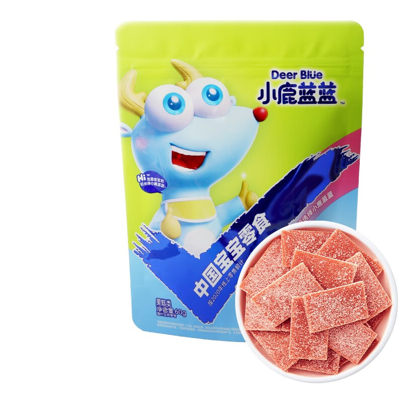 小鹿蓝蓝_山楂六物片 宝宝零食山楂鸡内金水果条小袋六位良材口感绵密 1袋属于什么档次？