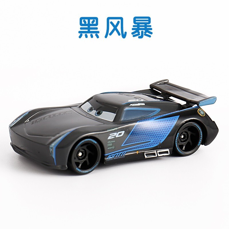 玩具汽车模型套装赛车总动员黑风暴冠军博士组合套装 黑风暴杰克逊