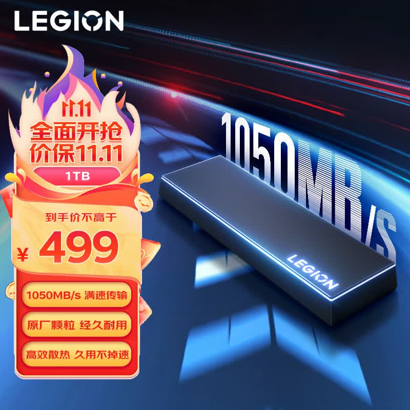 联想拯救者移动固态硬盘 (PSSD)1TB Type-C USB 3.2 Nvme传输1050MB/s高速SSD双接口 备份笔记本手机电脑属于什么档次？