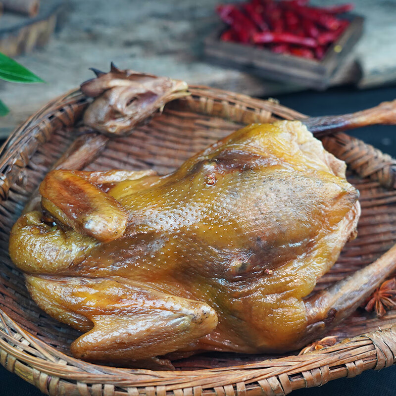 隽颜堂风干腊鸡特产自制烟熏腊鸡肉农家风干鸡腊肠腌制咸鸡 600g 风干