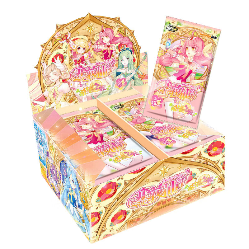 八彩屋小花仙卡片收藏卡牌精灵王奇迹力量全套女孩玩具卡 希望之光1盒30包