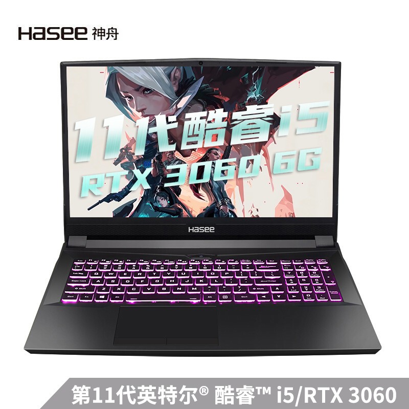 神舟正式推出 11 代酷睿桌面 CPU 游戏本:i5-11400+RTX 3060,8599 元