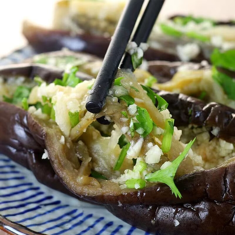 下饭菜农家自制咸菜泡菜新鲜采摘手工腌制 东北美食蒜茄子500gx1袋