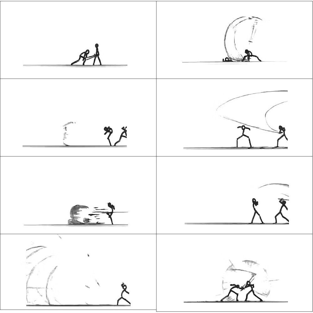 火柴人漫画书动画玩具本子男孩连环画学生手绘手翻书创意动画翻页绘画