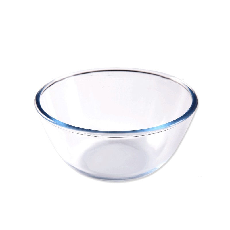 法焙客玻璃打蛋盆和面盆家用厨房加厚玻璃碗耐高温烘焙透明料理碗 小号打蛋盆【直径19cm】