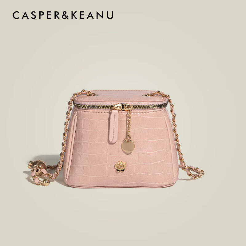 moyanck小&ck女包官网感山茶花盒子包女2024新款金珠链条小包单肩斜挎