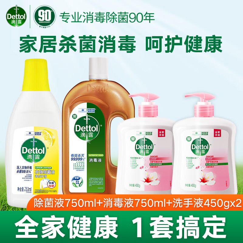 滴露洗手液抑菌99.9% 儿童洗手液全家通用【批量采购请联系客服】 家庭组合