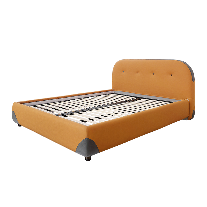 慕思爱迪奇儿童床 布艺床公主床1.5卡通单人床科技布排骨架床 童真（床架+排骨架） 1500mm*2000mm