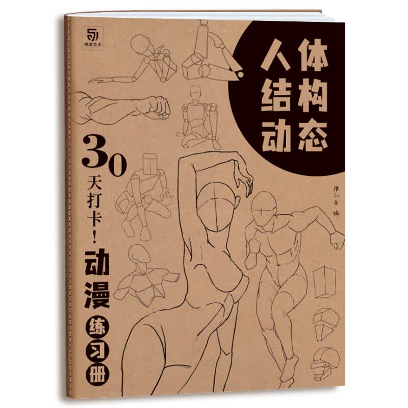 人体结构动态 30天打卡 动漫练习册 动漫人体技法 人体速写 艺用动态解剖 漫画人物手绘初学者入门