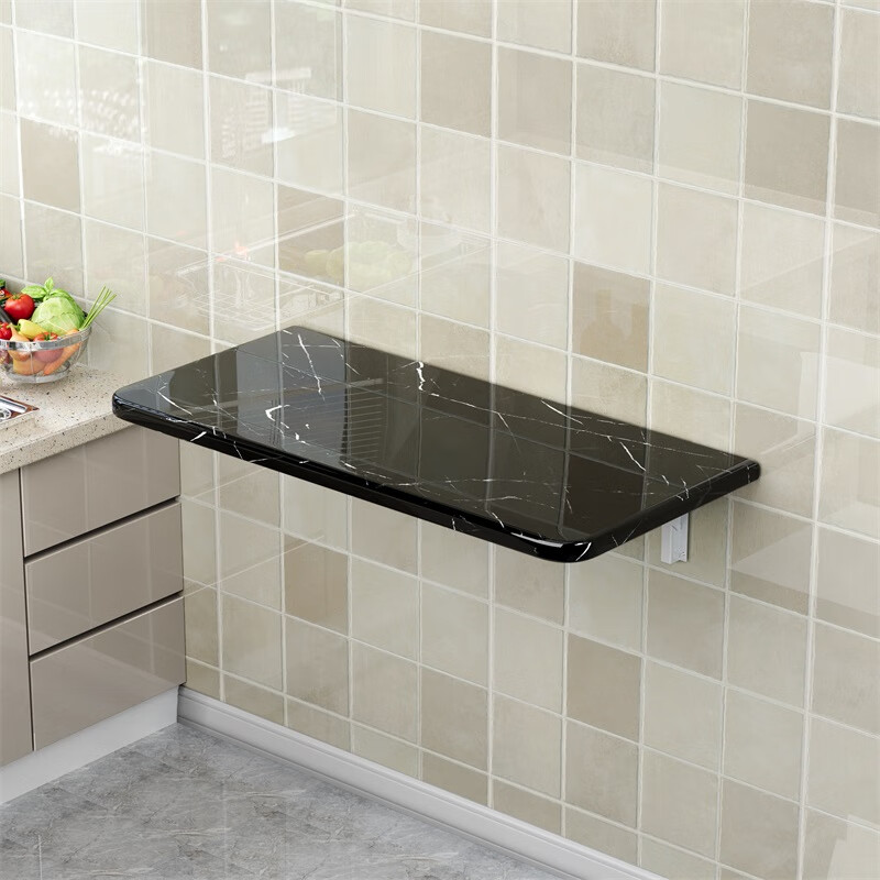 妙普乐折叠桌面板 壁挂折叠桌简约靠墙厨房台面置物板可折叠电脑桌