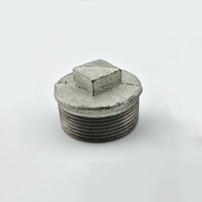东誉达dyd 镀锌玛钢堵头铸铁管件水管塞头 外螺纹丝口dn25(定制)