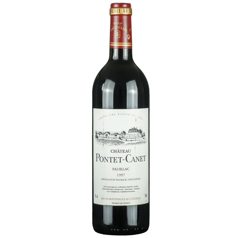 【超市红酒】庞特卡奈酒庄干红葡萄酒 1855列级名庄 法国原瓶进口红酒 1997年dmdegu