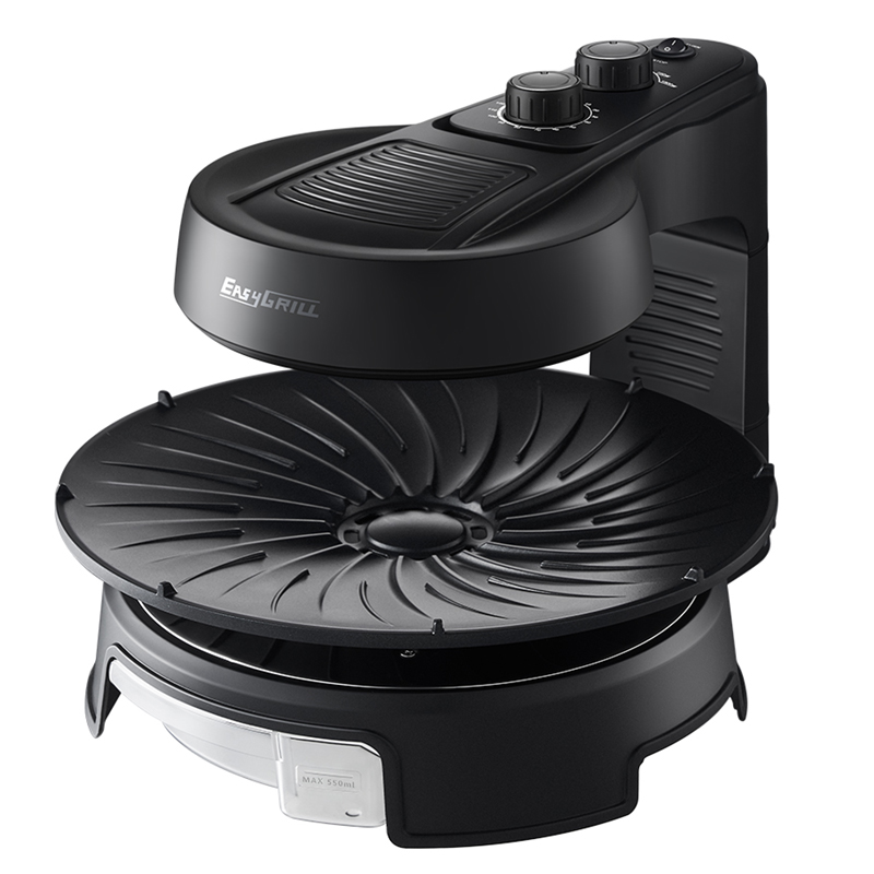 EASYGRILL 电烧烤炉家用烧烤机无烟烧烤炉不粘自动旋转烤肉机电烤盘烤串机烤盘商用韩式烤肉锅 标配