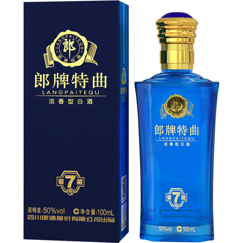 LANGJIU 郎酒 郎牌特曲 窖藏7号 50%vol 浓香型白酒 100ml 单瓶装