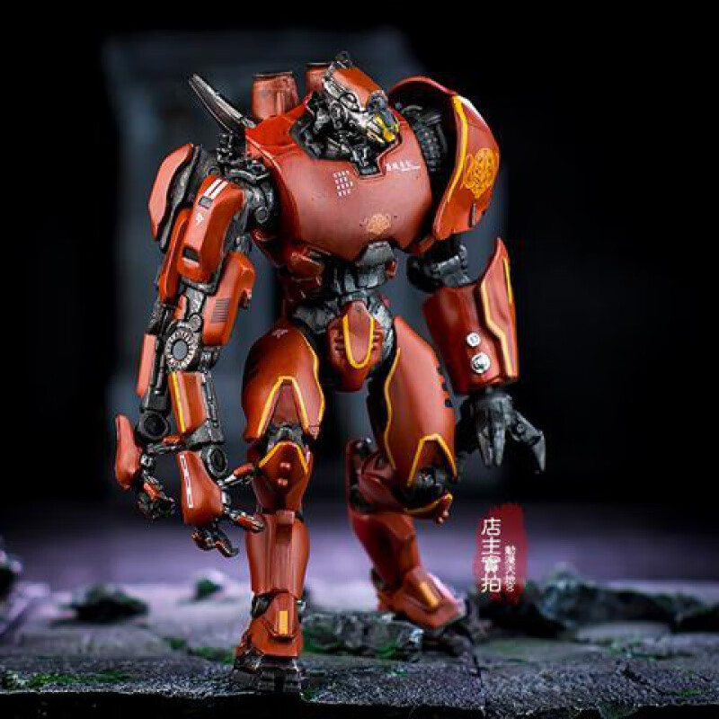 环太平洋中国机甲暴风赤红双刀流浪者尤里模型 中国机甲暴风赤红