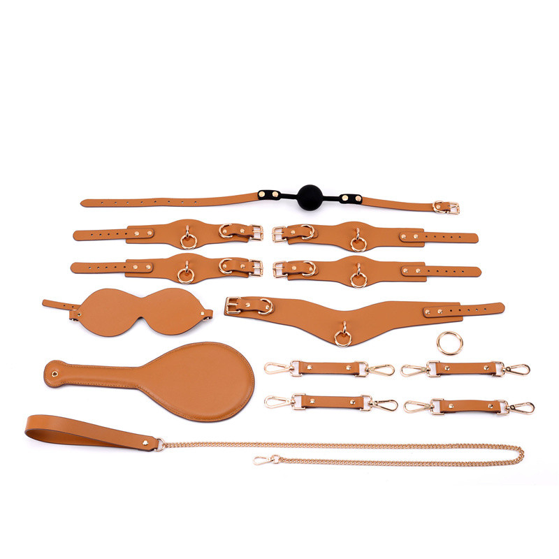 陈陈创意 sm另类捆绑束缚夫妻用品口球皮拍手脚铐多件组合套装眼罩