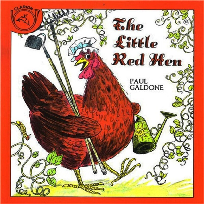 进口英文原版 the little red hen 小红母鸡 汪培珽1一阶段 名家paul