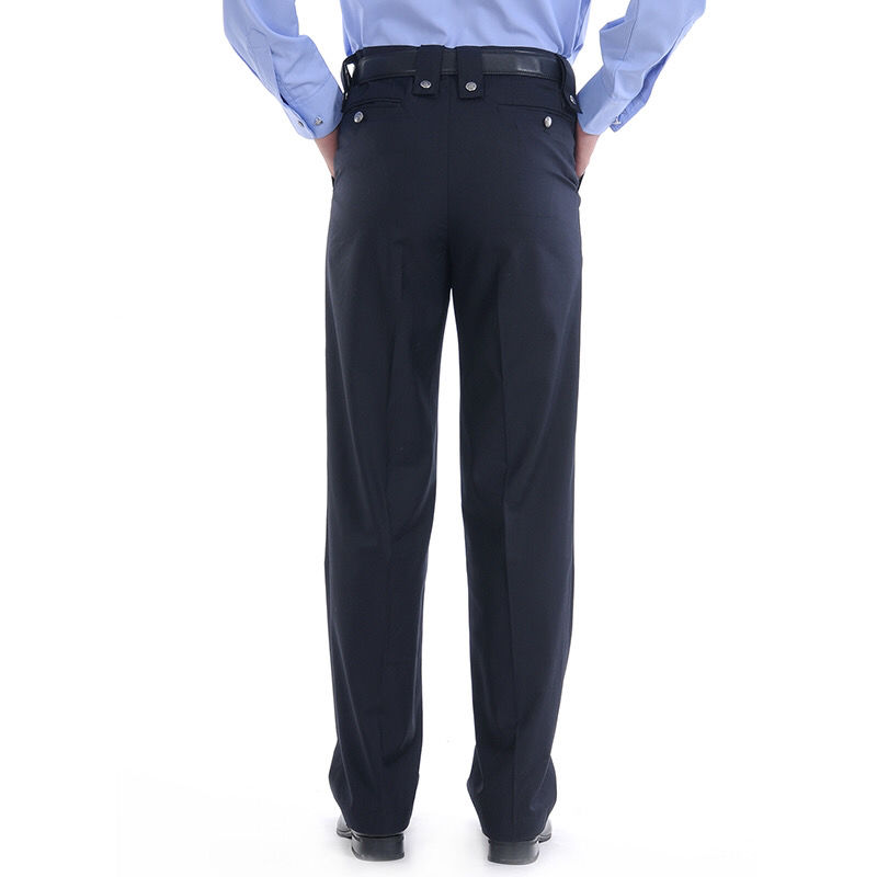 保安裤 毛料交通执勤裤子男女季保安薄夏裤加厚冬裤治安可调节春秋裤