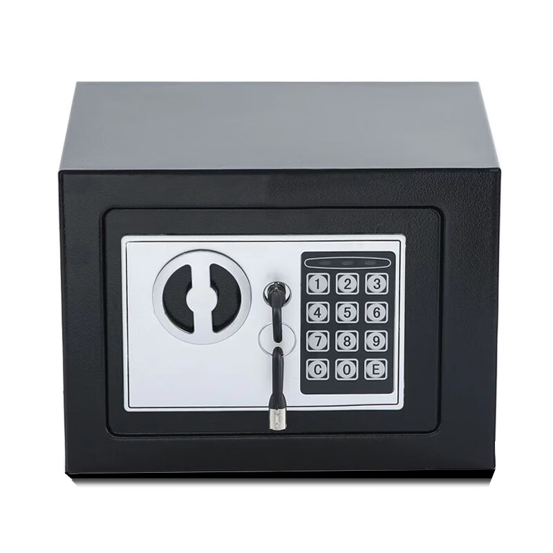 焊斧保险箱家用防盗不锈钢机械密码锁保险柜儿童存钱箱投币式固定 不