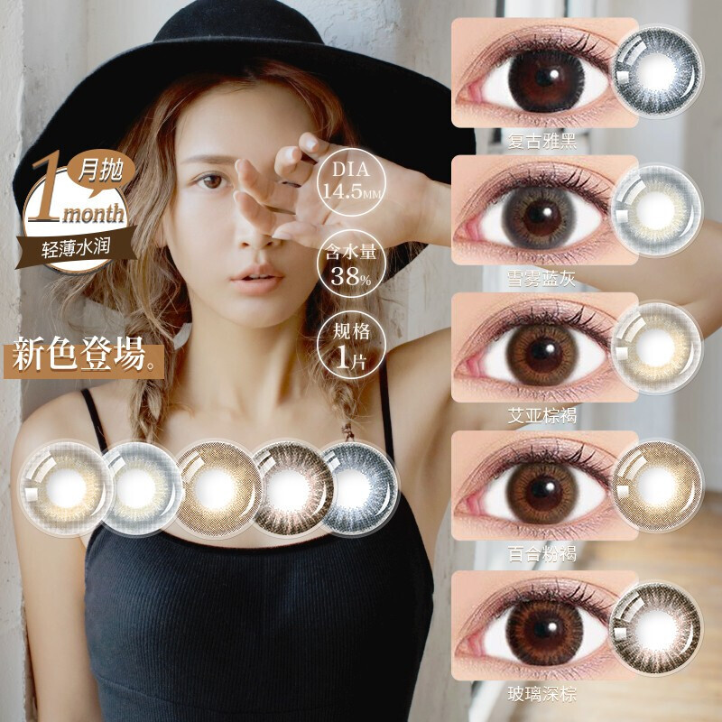 Candymagic日本美瞳彩色隐形眼镜女价格走势及评测