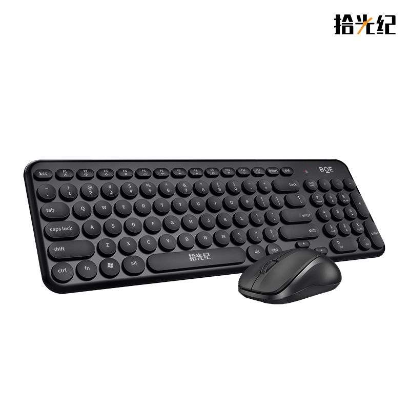 拾光纪 K3 无线键盘鼠标套装 无线键鼠套装 办公鼠标键盘套装  黑色