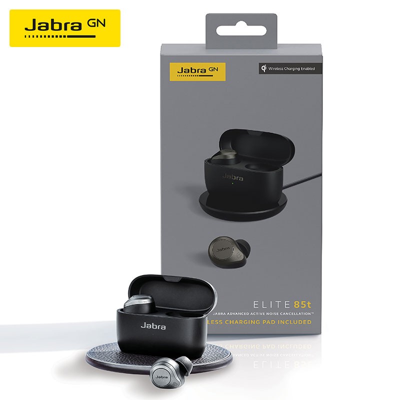 捷波朗（Jabra）Elite 85t 真无线蓝牙耳机主动降噪运动耳机耳麦  钛黑色 京东专属礼盒（含无线充电板）