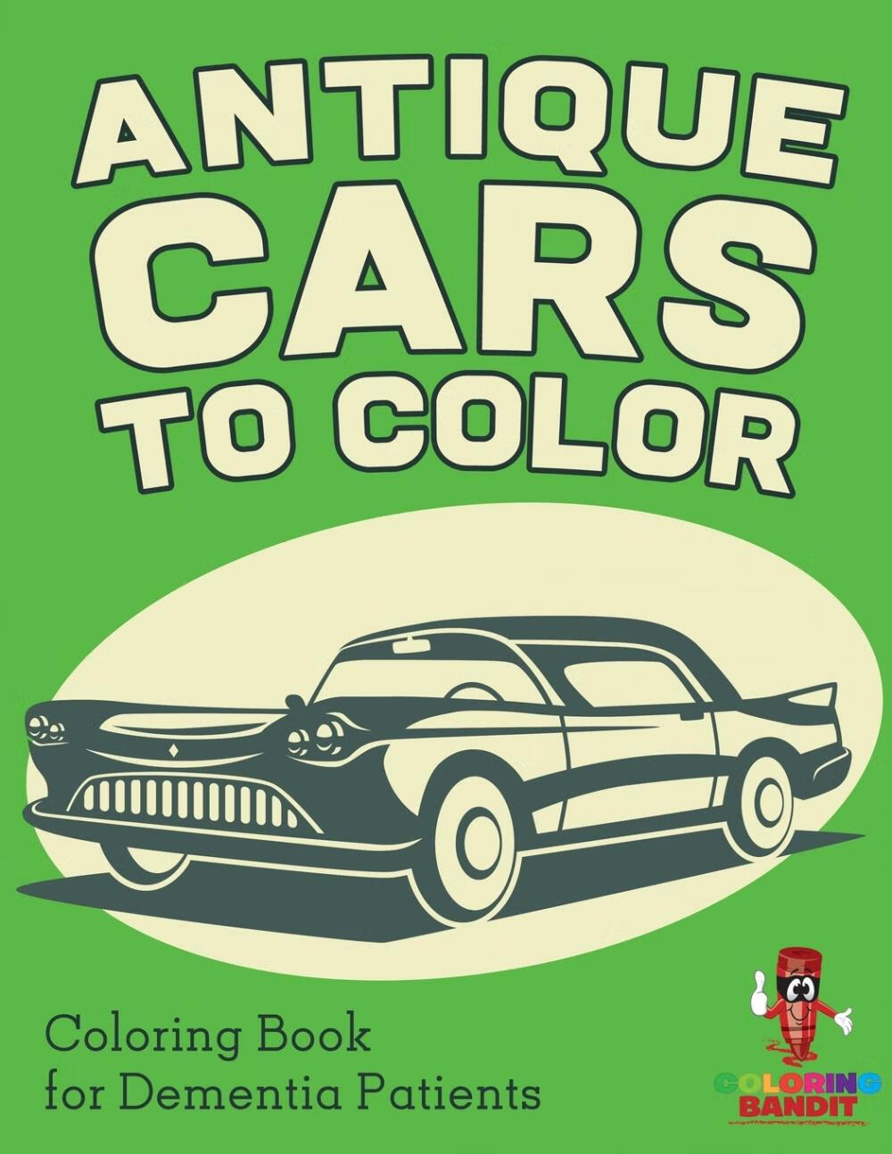 【预售按需印刷】antique cars to color
