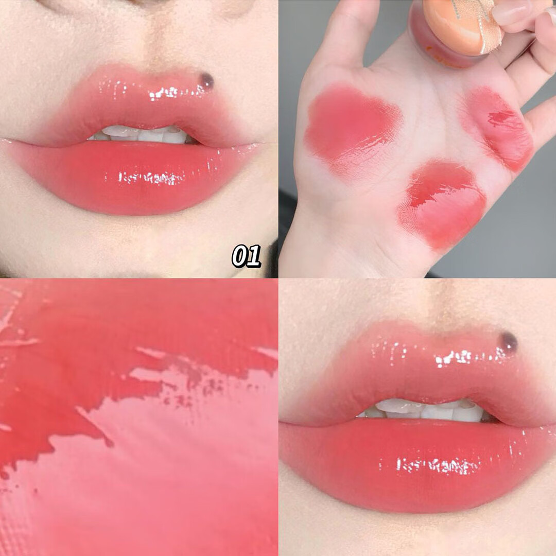 卡泡维妮马卡龙固体唇蜜镜面唇釉滋润唇蜜伪素颜女学生彩妆唇彩 01